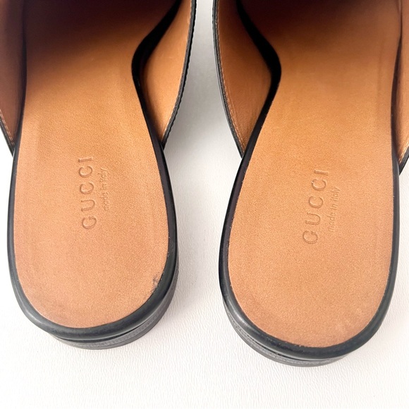 GUCCI | Princetown Horsebit Black Leather Mules
Loafers Slippers EU 39 US 9 - Picture 8 of 13